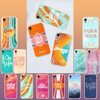 yndfcnb the pura vida soft phone case cover for iphone 13 x xs max 11 11 pro max 6 6s 7 7plus 8 8plus 5 5s xr se 2020