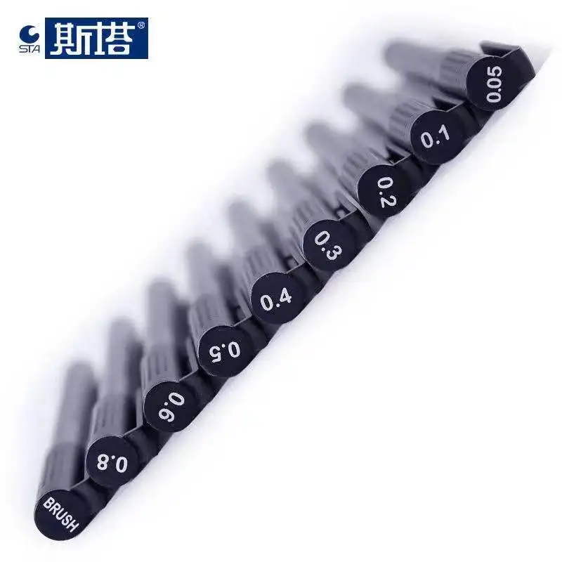 Высококачественная микро игольчатая ручка для рисования водостойкая черная