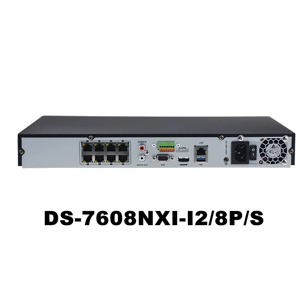 Hikvision 4K POE NVR AcuSense 1U 8POE DS-7608NXI-I2/8 P/S 16POE DS-7616NXI-I2/16 для IP-камеры видеорегистратор