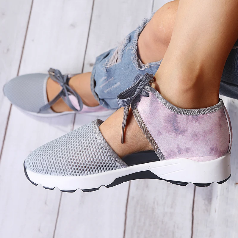 

Women's Flat Shoes 2021 Summer New Women's Mesh Flat Shoes Soft and Breathable Sports Shoes Ladies Casual Shoes Zapatos De Mujer