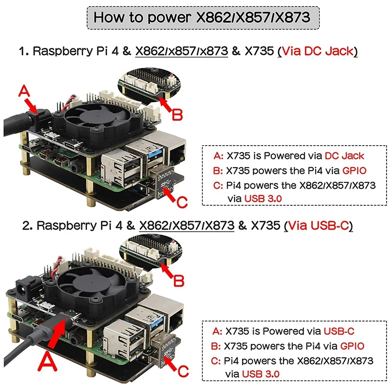 Для Raspberry Pi 4 MSATA SSD адаптер X857 для Model B V2.0 Плата расширения USB3.0 модуль - купить по