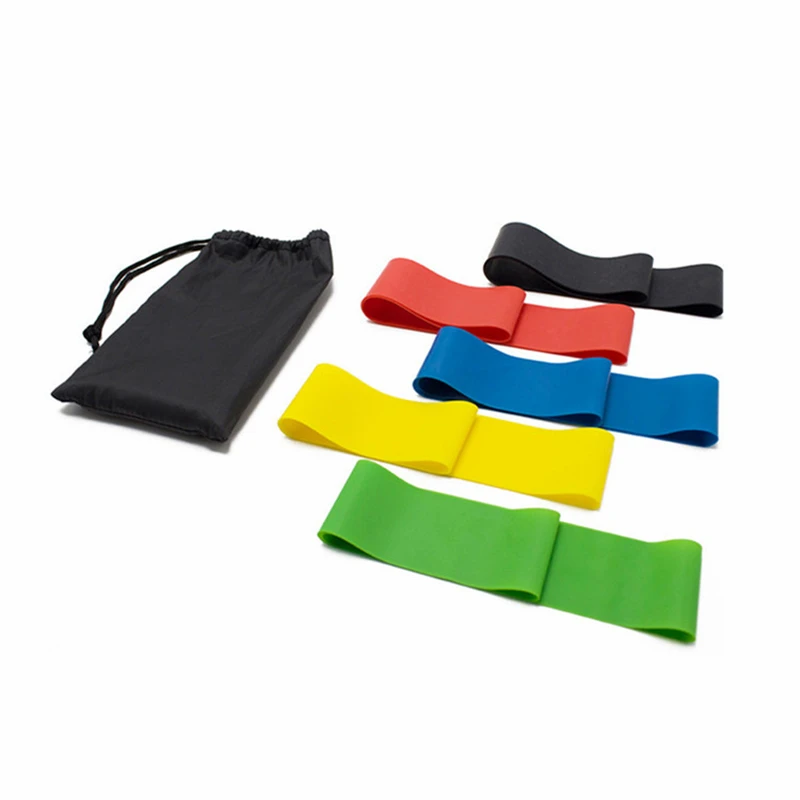 5 шт. 50*5 см латексные Эспандеры для йоги спортзала резинки фитнес оборудование