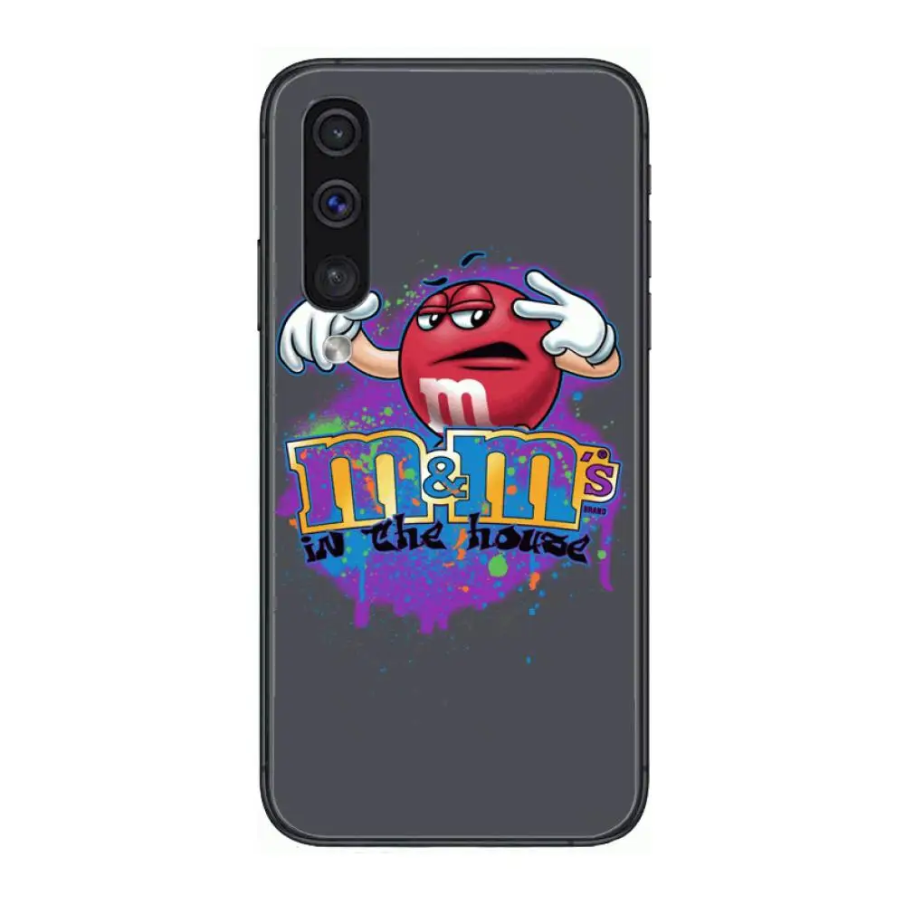 

M&M chocolate beans Phone Case Hull For Samsung Galaxy A 3 5 6 7 8 9 E 2018 Plus 2017 E S Black Shell Art Cell Cover TPU