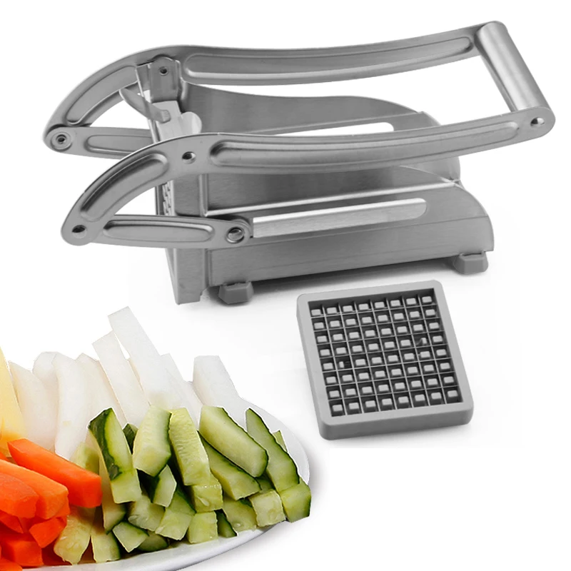 

Stainless Steel Potato Chipper French Fries Cutting Machine for Carrot Cucumber Slicer Cutter Shredder Grater Chips Making Tools