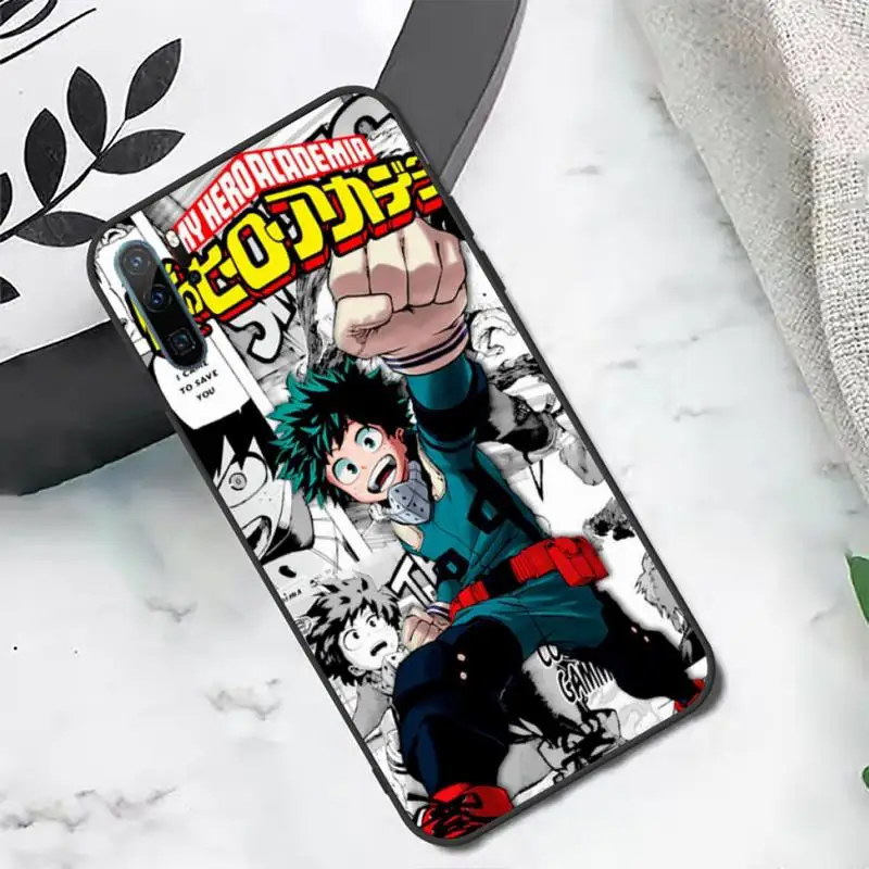 

Deku Izuku Midoriya My Hero Academia anime Phone Case For Huawei honor Mate P 10 20 30 40 i 9 8 pro x Lite smart 2019 nova 5t