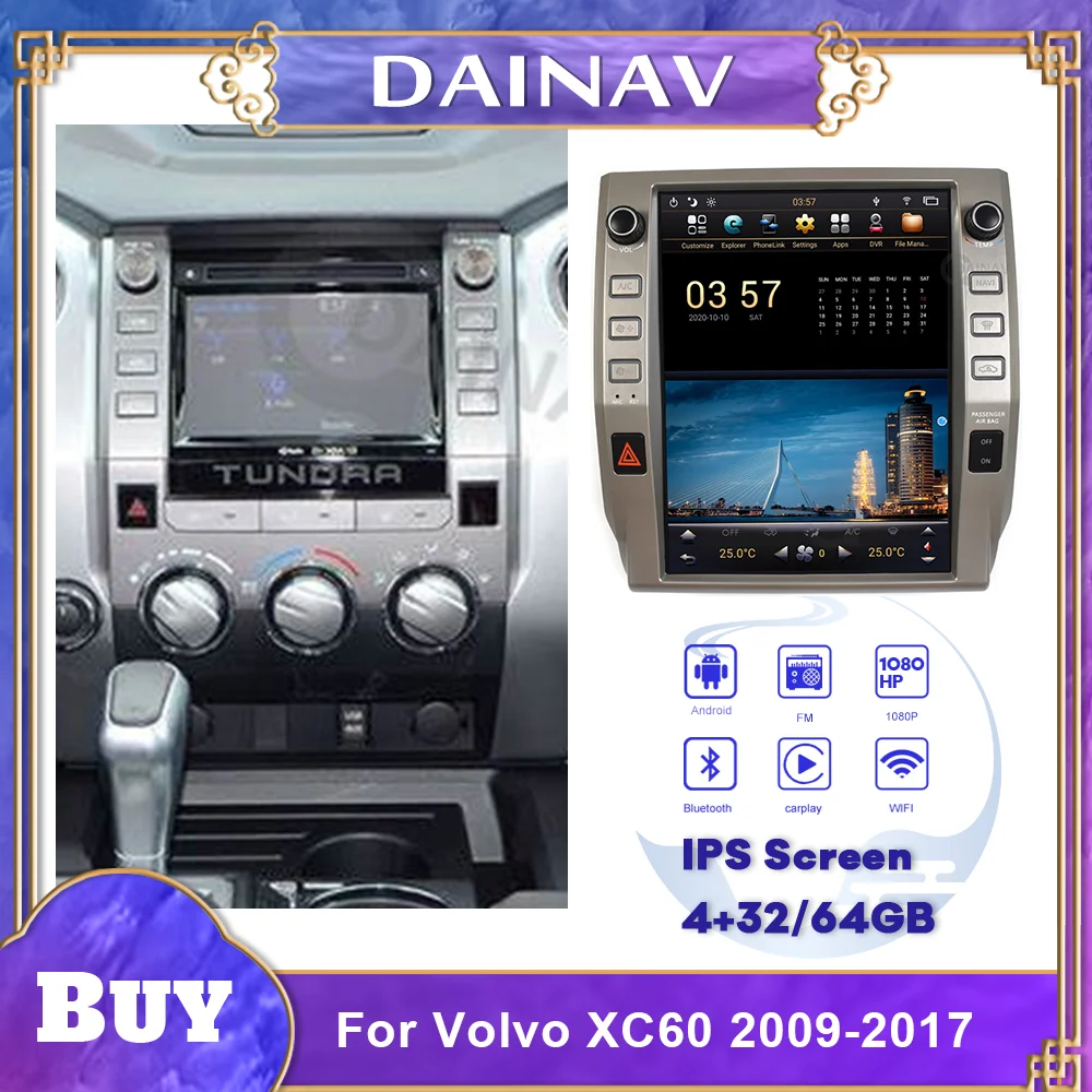 PX6 Система Android автомобильный стереоприемник Тесла стиль для Toyota Tundra 2014 2019