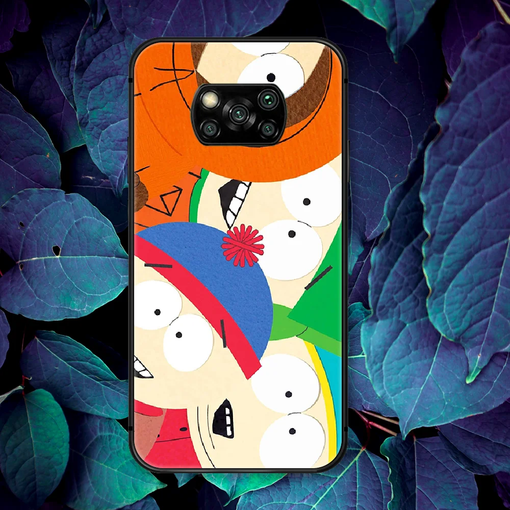 

South-Park Funny Cartoon Phone Case For Xiaomi Mi Note 10 A3 9 MAX 3 A2 8 9 Lite Pro Ultra black Coque Silicone Cover Tpu Prime