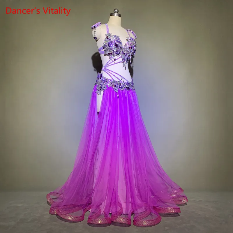 Женский костюм для танца живота комплект из 3 предметов элегантный пикантный