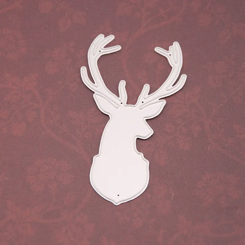 Высекальные штампы голова оленя металлическая рукоделие бумажные Скрапбукинг/DIY