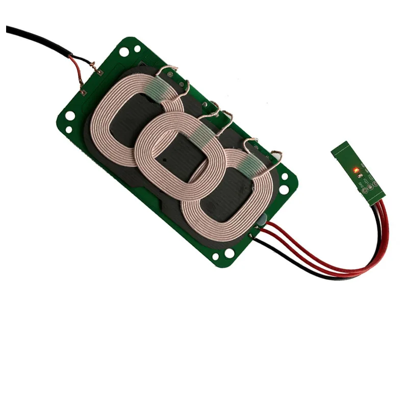 DYKB DC 12V 10W быстрая зарядка Беспроводная батарея передатчик Модуль 3 катушки 5V 2A для