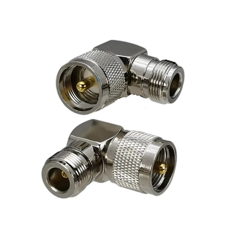 1pcs Connector Adapter N Female Jack to UHF PL259 Male Plug Right Angle RF Coaxial Converter Straight New