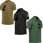 Мужские тактические футболки для спорта на открытом воздухе, военная походная футболка, специальная армейская свободная хлопковая быстросохнущая однотонная дышащая футболка с короткими рукавами