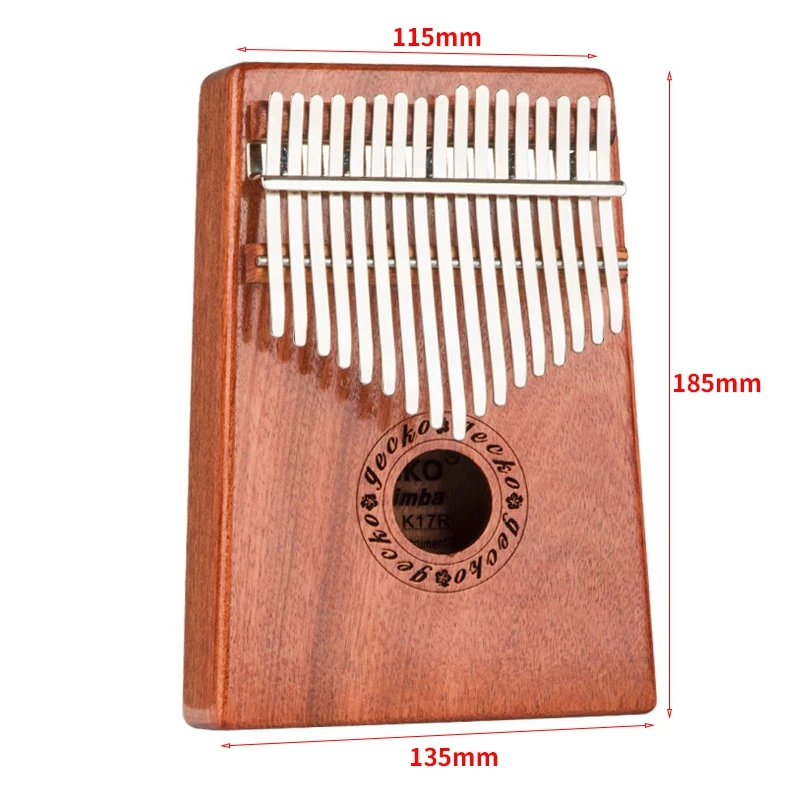 GECKO 17 клавиш K17R Kalimba фанера большой палец пианино перкуссионные Музыкальные