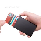 Кредитный держатель для карт для мужчин тонкий анти-защитный дорожный ID держатель для карт для женщин и мужчин анти-магнитный RFID Противоугонный кошелек металлический чехол для карт