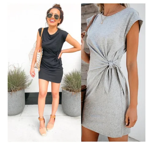 2020 популярное однотонное платье с завязкой на талии для беременных женщин мягкое