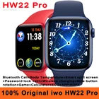 Смарт-часы Game HW22 Pro мужские, оригинальные Смарт-часы с Bluetooth, 44 мм, Беспроводная зарядка, звонки, измерение температуры тела, Siri ECG, IP67