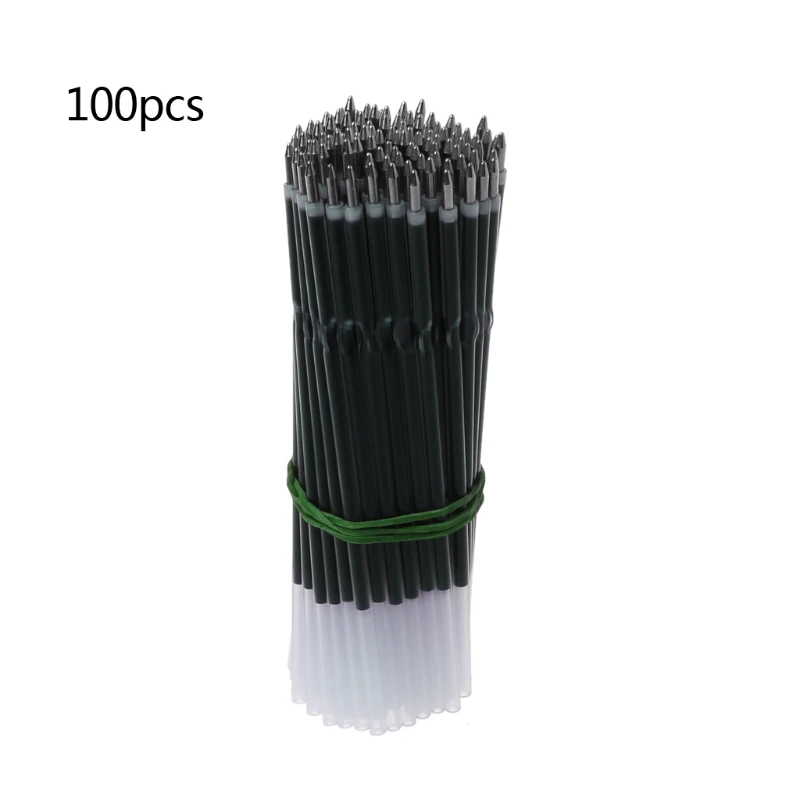 

100Pcs 0.7mm Ballpoint Pen Refill Black Blue Red Stationery School Office Supply