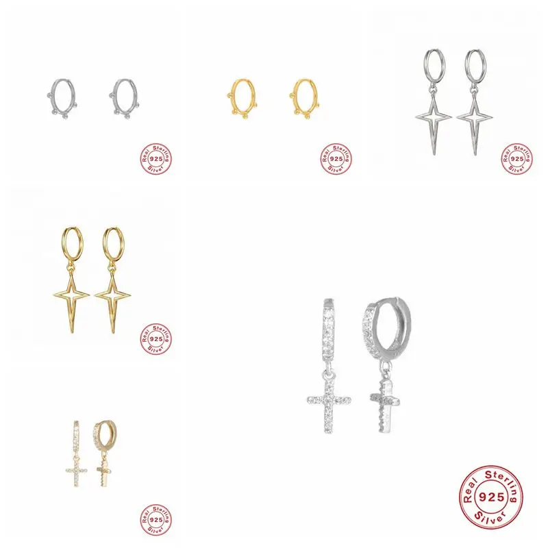 2020 дизайн 925 пробы Серебряные подвесные серьги гвоздики для Для женщин звезда