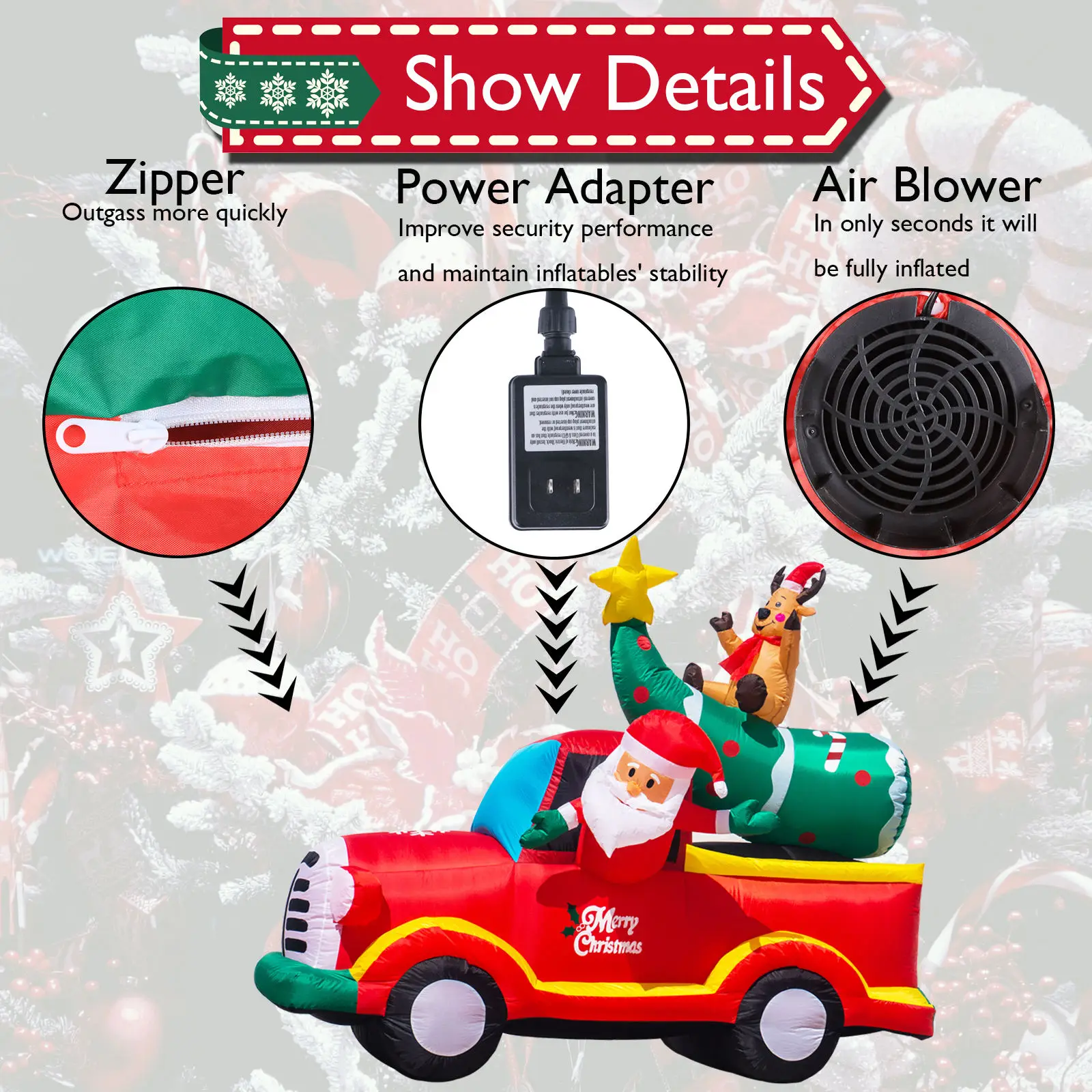 

christmas decoration 2020 christmas inflatable outside decorations inflatable christmas decorations outdoor toy Inflatable car