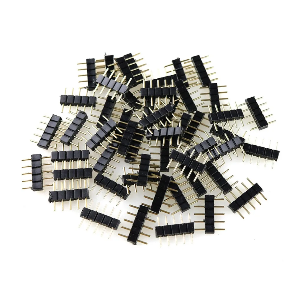 10 шт. 4 контактный 5 коннектор RGBW для 5050 3528|rgbw connector|connector rgbrgbw 5pin |