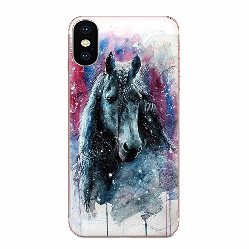 as picture Для huawei P7 P8 P9 P10 P20 P30 Lite Mini Plus Pro Y9 Prime P Smart Z защитный корпус телефона Акварельная лошадь - Цвет: as picture