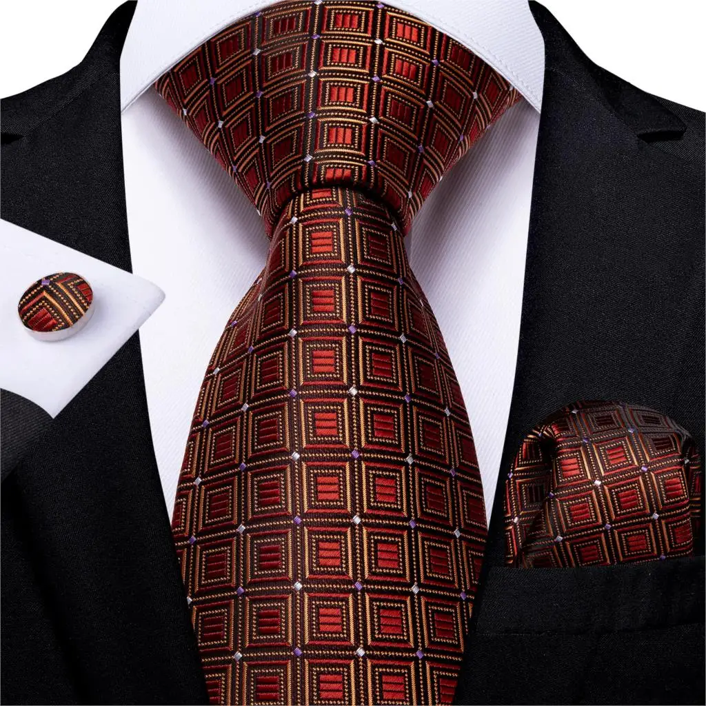 Corbata a cuadros para hombre, corbata de diseñador de moda para boda, fiesta de negocios, 8cm, DiBanGu, Groom Tie klavat MJ-7322
