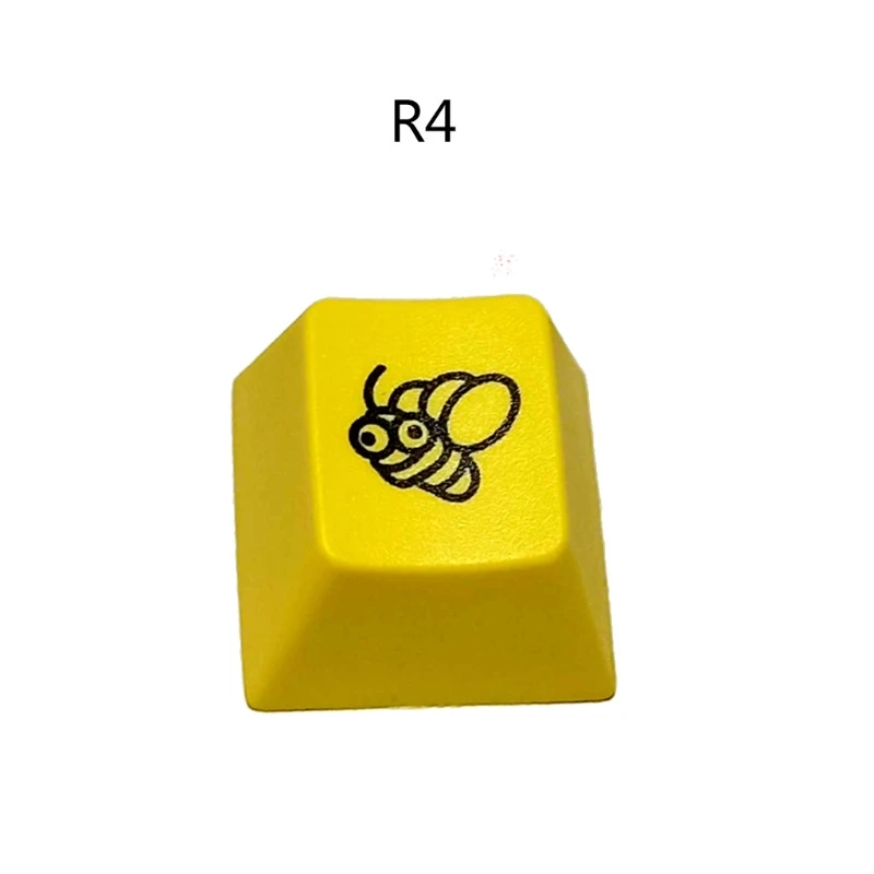 R4 Keycap Вишневый профиль Dip Dye Sculpture PBT для механической клавиатуры травленная