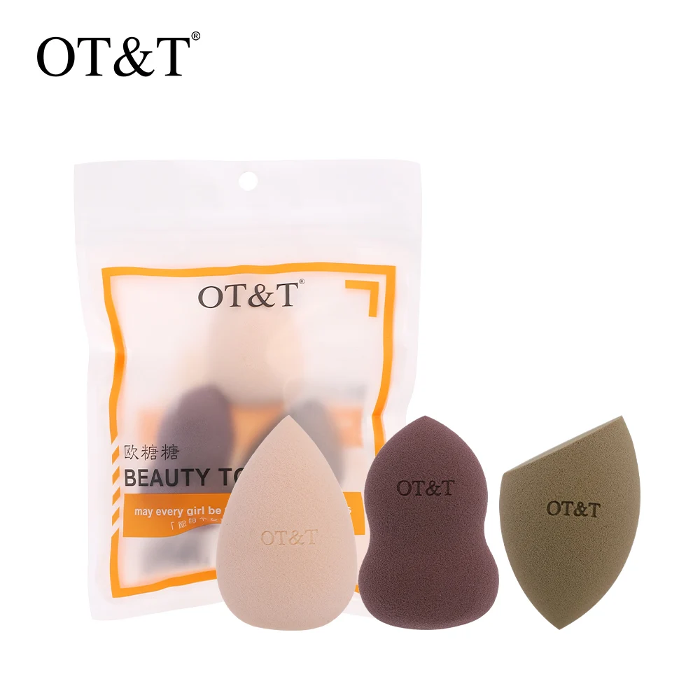 

Набор косметических спонжей OT & T, 3 шт., спонж для макияжа, спонж для пудры, консилер, жидкая косметическая губка для смешивания крема