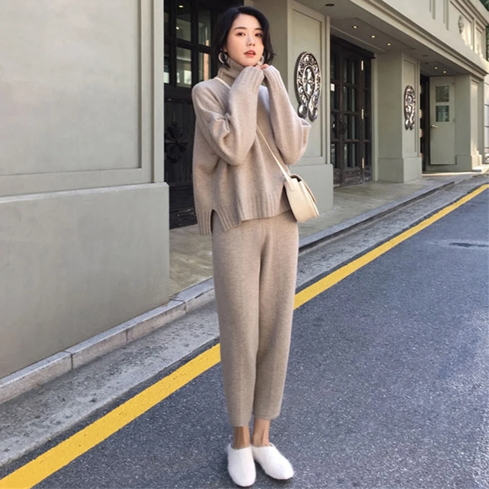 трикотажный костспортивный костюм женский Повседневные спортивные костюмы из