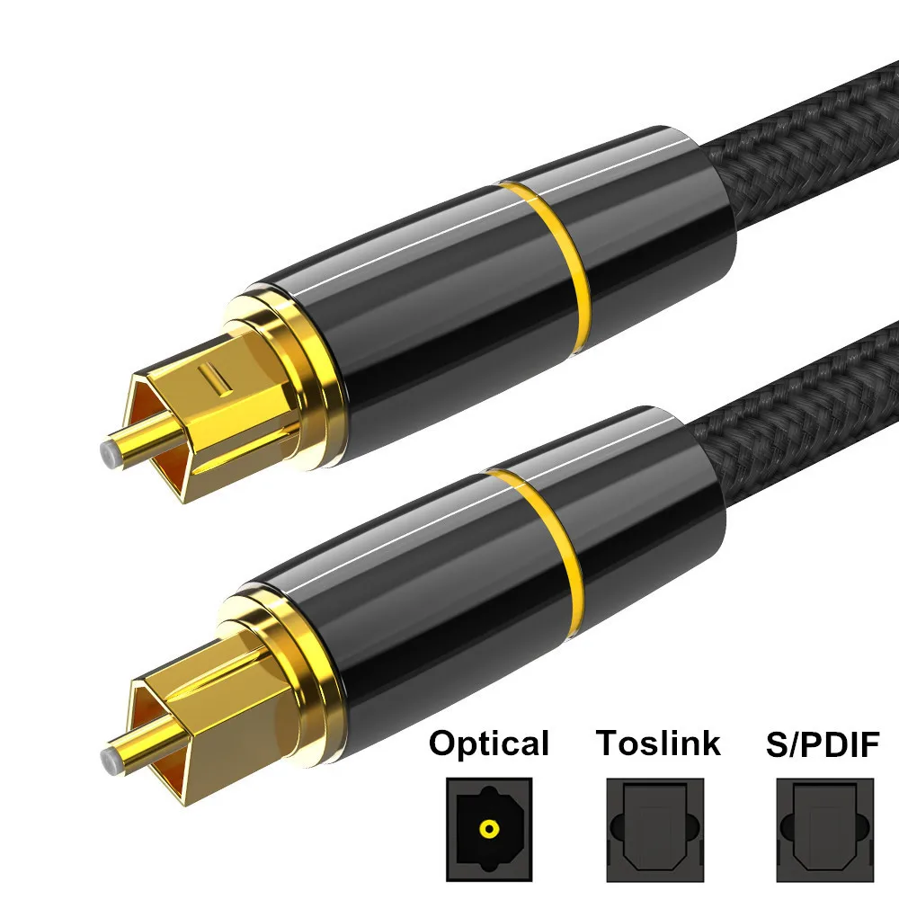Цифровой волоконно-оптический аудио кабель Toslink 1 м 3 10 SPDIF коаксиальный для