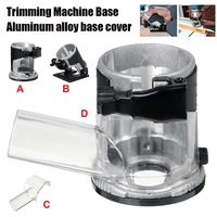 aluminum alloy trimming machine base set dust cover board woodworking edge cutter for makita battery 3709 drt50 electric trimmer