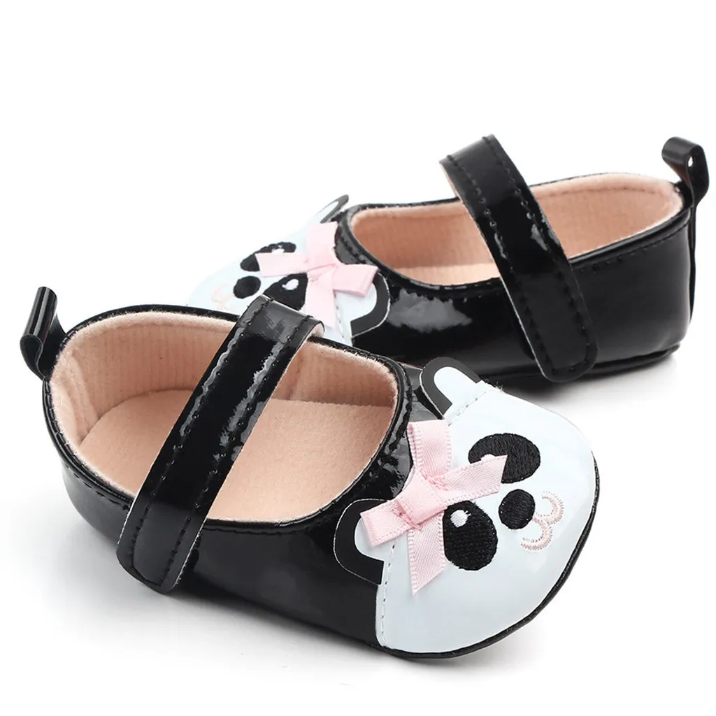 Обувь для маленьких девочек удобные модные пинетки с бантом бабочкой детская