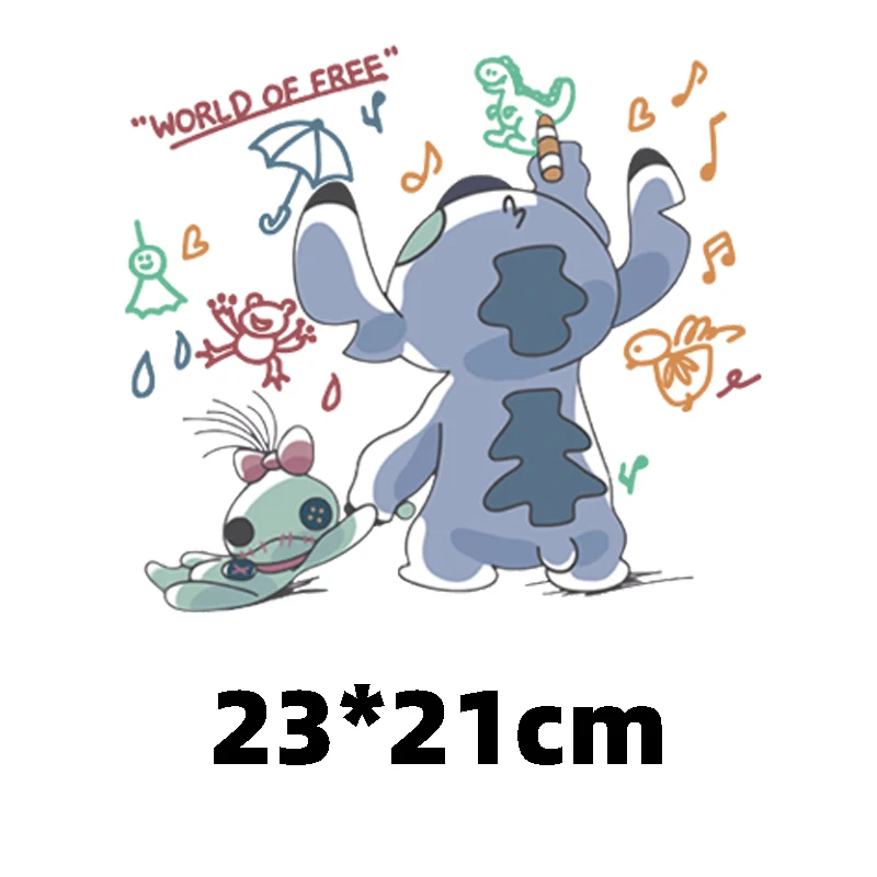 

Cute Anime Patch Fusible Iron-on Transfers for Clothing Thermoadhesive Patches on Clothes Diy Textile Stickers Cartoon Applique