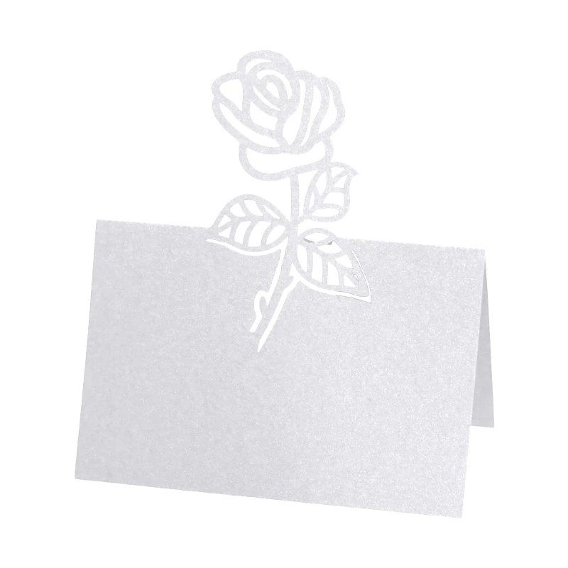 Полые розы цветы номер стола 100 свадебное украшение карточка с именем и местом шт.