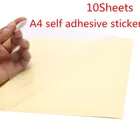 Прозрачная самоклеящаяся виниловая пленка А4 для лазерного принтера, 10 листов, 21X29,7 см