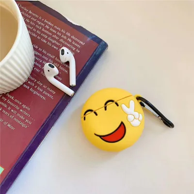 DVS-62 Милый мультфильм 3D авокадо брелок силиконовый чехол для Apple Airpods Мягкий противоударный чехол для New air pod 2 acessorios - Цвет: DVS-62