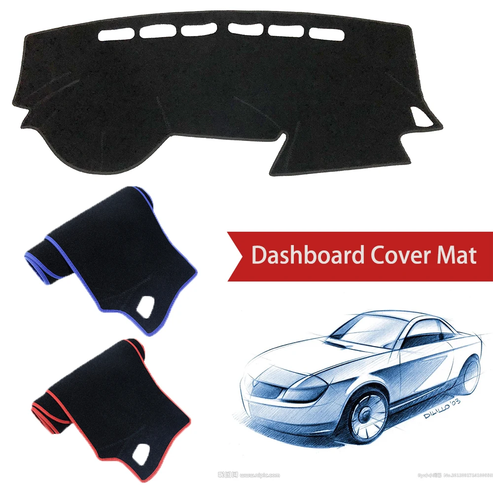 Car Dashboard Cover Dashmat For KIA RIO 3 K2 2012 2013 2014 2015 2016 Russian Version Inner Sun Shade Dash Board Pad Carpet | Автомобили и