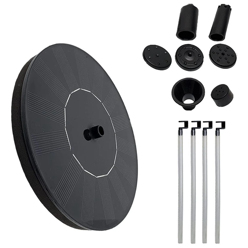 

Solar Fountain Pump Mini Solar Powered Bird Bath Fountain Pump Solar Panel Kit Water Pump for Pond, Pool, Garden