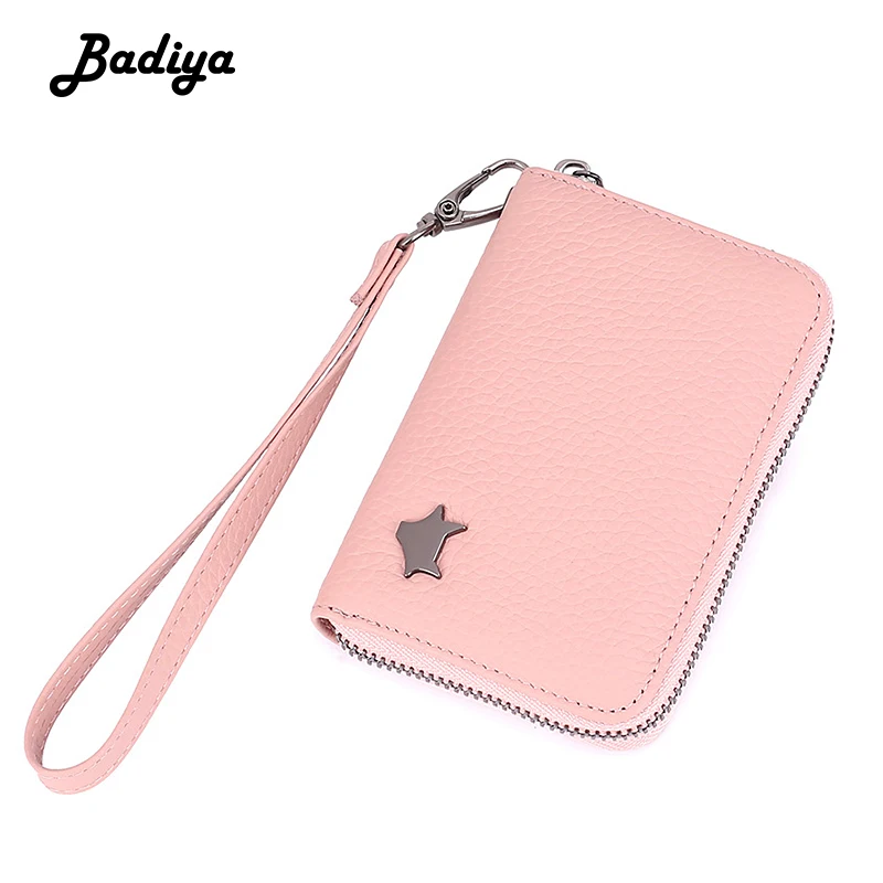 Роскошный женский кошелек из натуральной кожи с несколькими слотами держатель