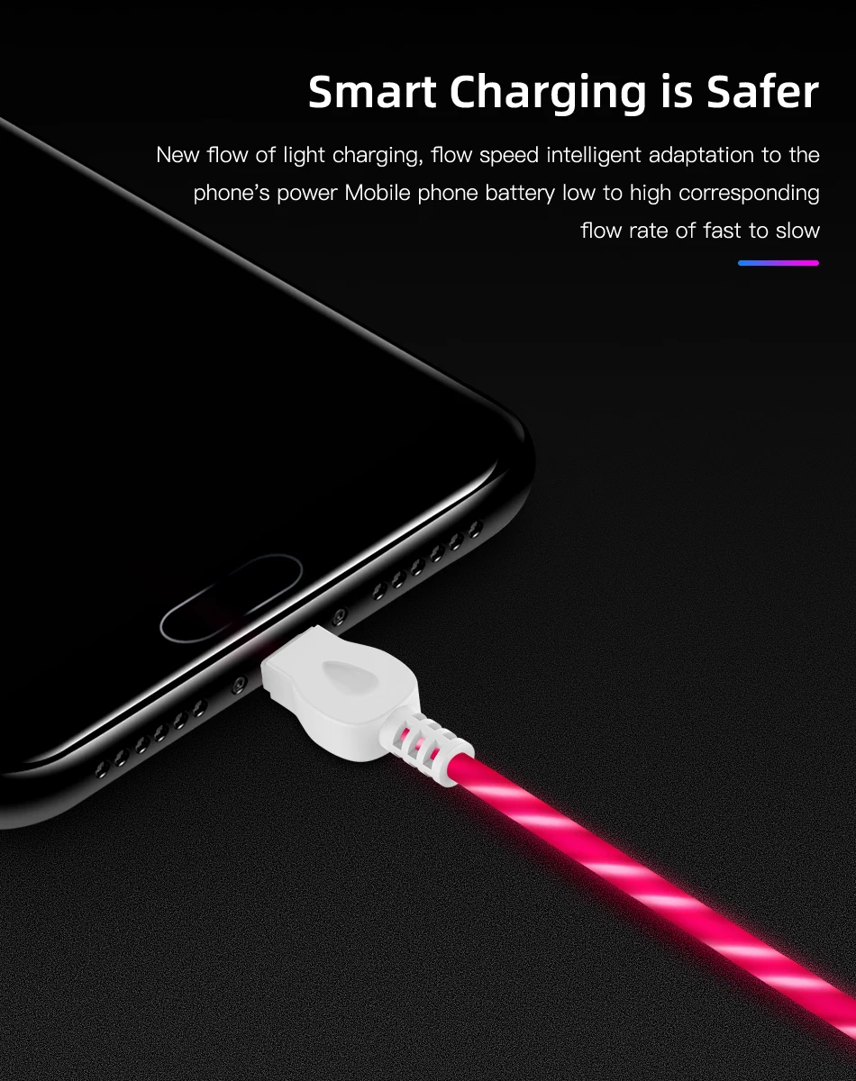 1 м usb type C Micro USB светящийся светодиодный кабель для зарядки samsung S9 светодиодный кабель для передачи данных для huawei P30 P20 Pro шнур для зарядки телефона
