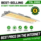 Светодиодная лампа Mars Hydro TSL для выращивания растений, 2000 Вт, бесшумная, полный спектр