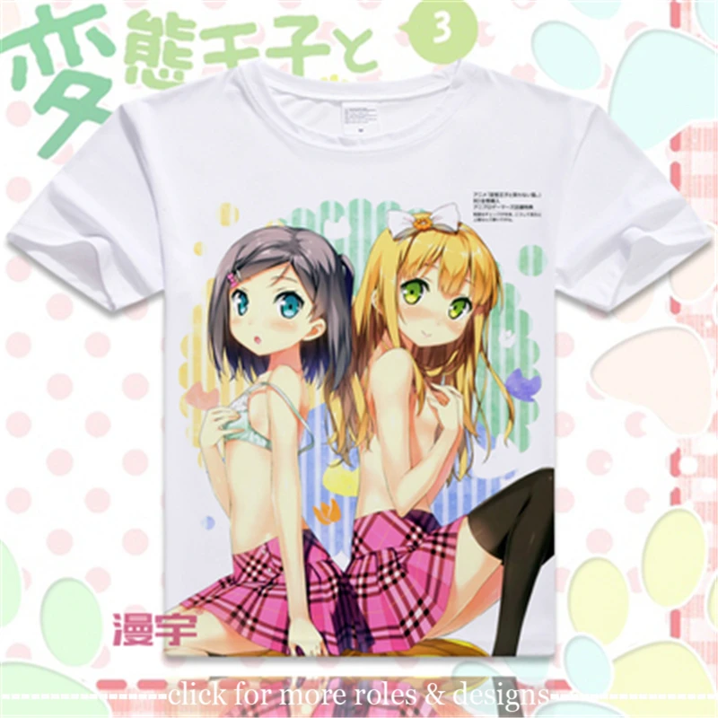 Костюм для косплея цукико цуцукакуси принц хентай и кошка-несмеяна футболка с