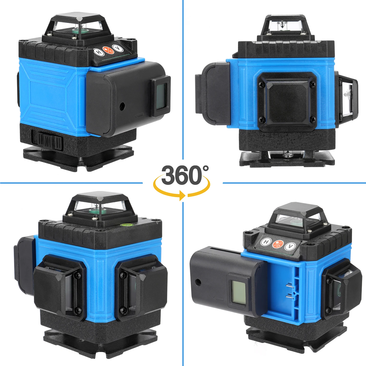 

16 Lines 4D Laser Level Instrument Laser Level 4D Vertical Horizontal Crossline APP Remote Control Self-leveling Laser Level 360