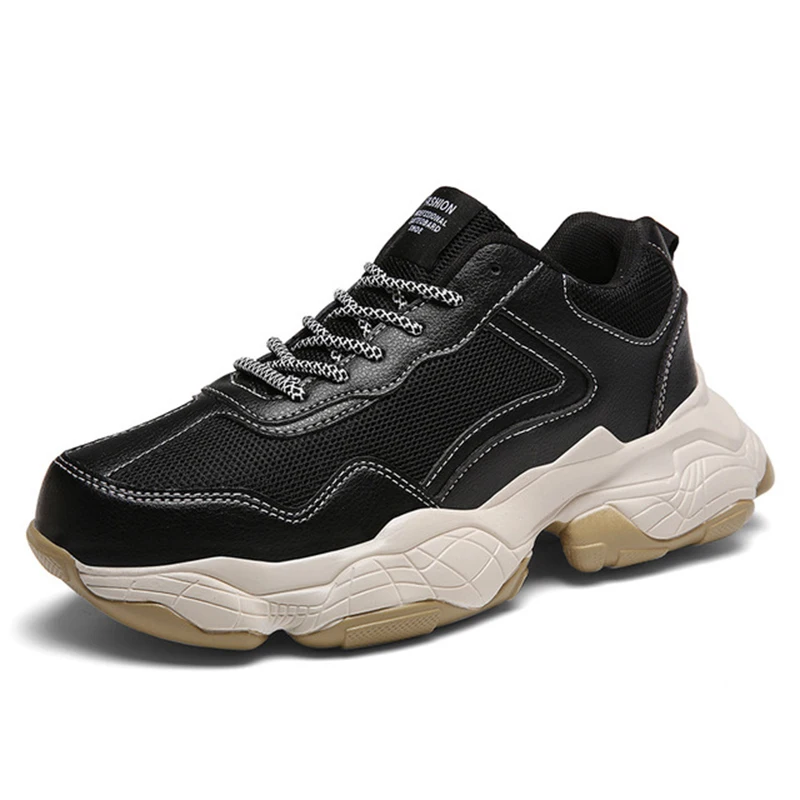 

LITTHING Tenis Masculino Vulcanized Shoes Male Sneakers 2019 Fashion Air Mesh Breathable Wedges Sneakers For Men Plus Size 39-44