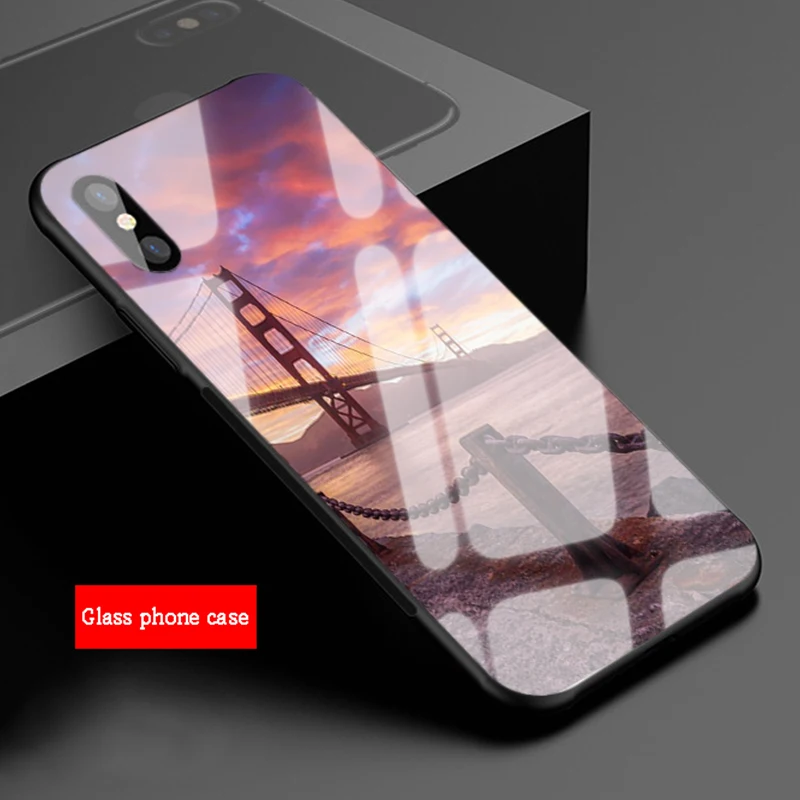 Чехол с закаленным стеклом для iphone 12 11 Pro Max 5 6 7 8 X XS XR XSMax | Мобильные телефоны и