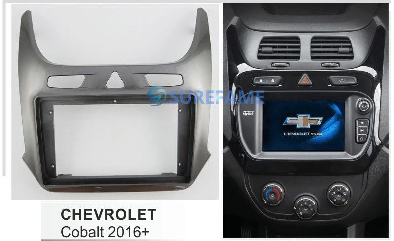 9 дюймов Автомобильная радиосвязь Для CHEVROLET Cobalt+(фортепиано серый) панель приборной панели набор установка адаптера ободок консоль пластина Переходная отделка