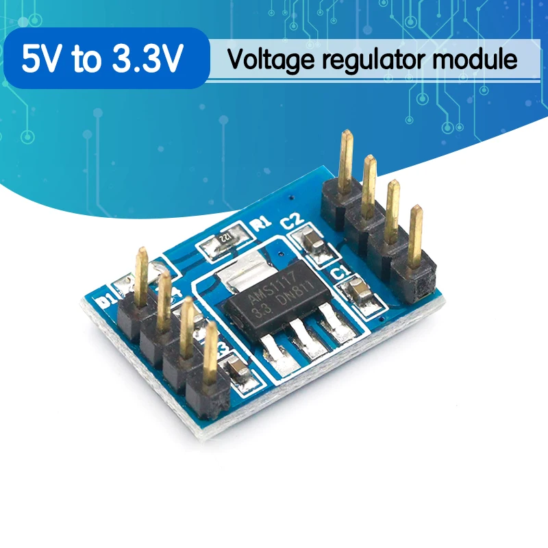 Модуль регулятора напряжения 3 В чип AMS1117/от 5 до быстрое подключение | Электроника