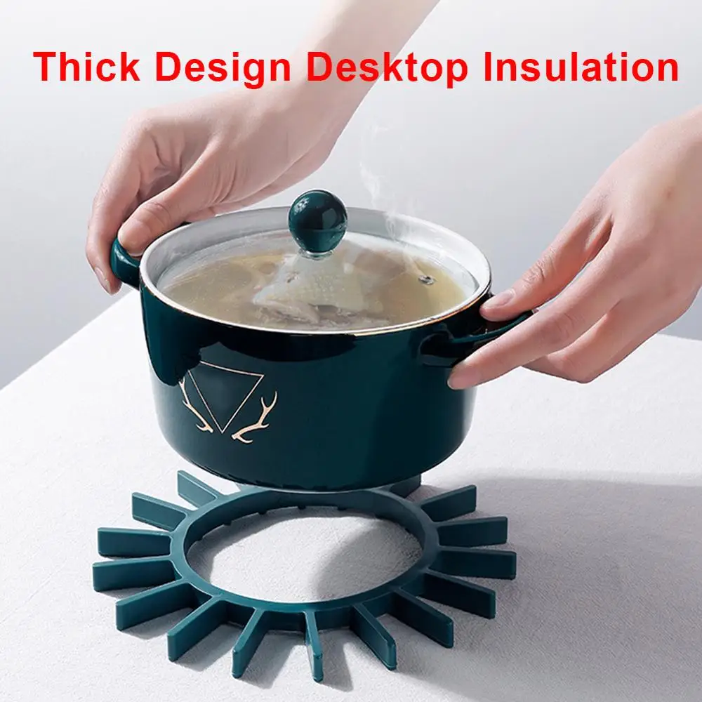 

Placemats Insulated Meal Drink Cup Coaster Silica Gel Cup Insulation Heat Resistant Table Padding Kitchen Accessories