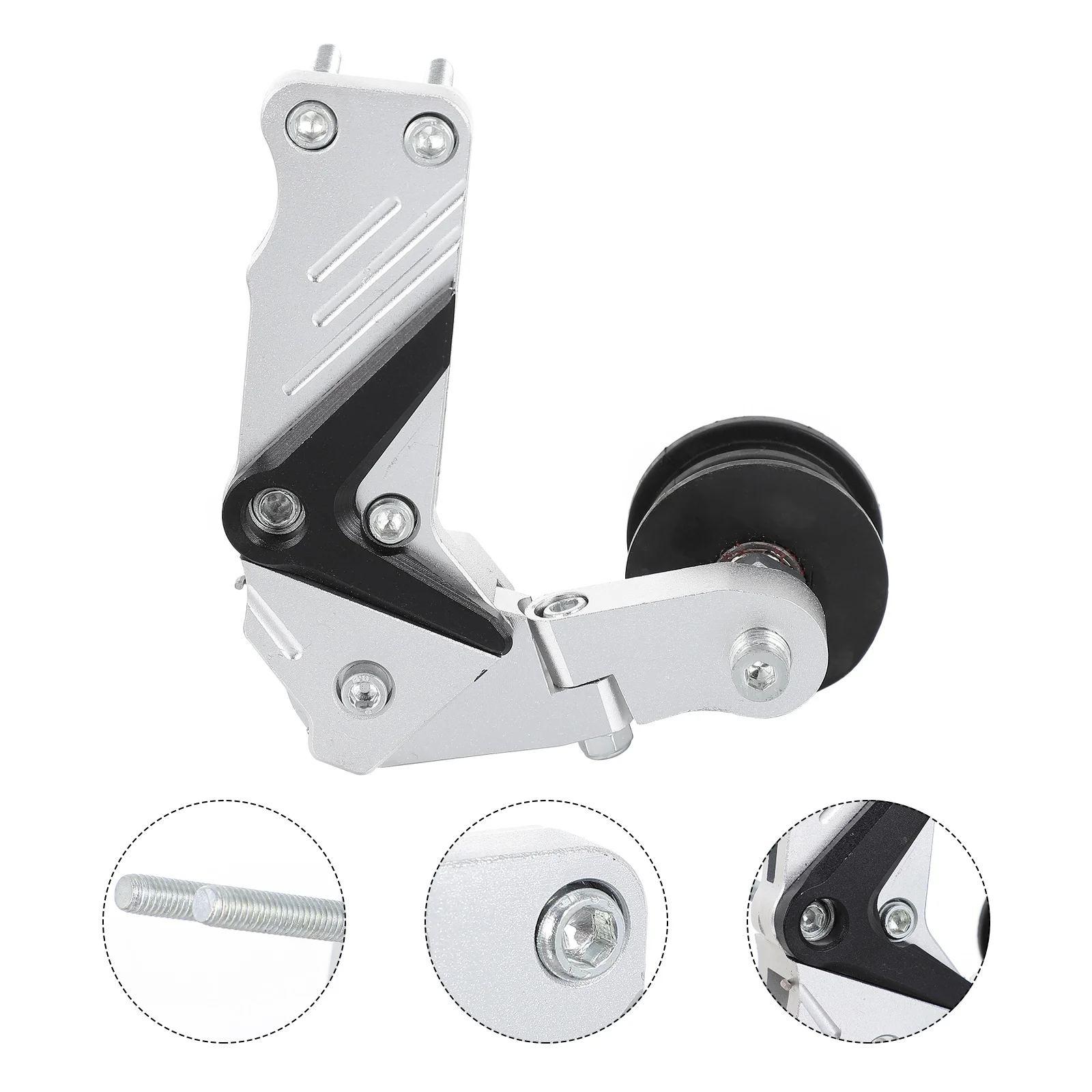 

1Pc Aluminium Alloy Motorcycle Chain Tensioner Adjuster Adjusting Tool (Silver)