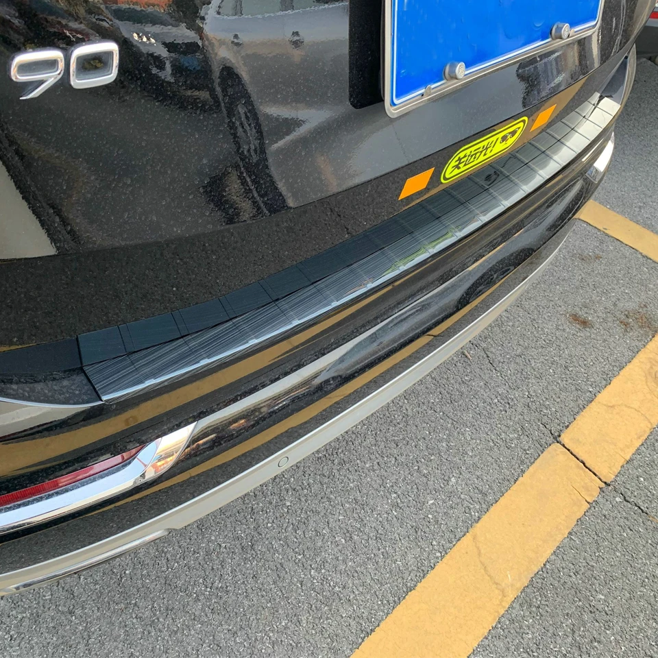 Автомобильная наклейка из нержавеющей стали для заднего бампера багажника Volvo XC90